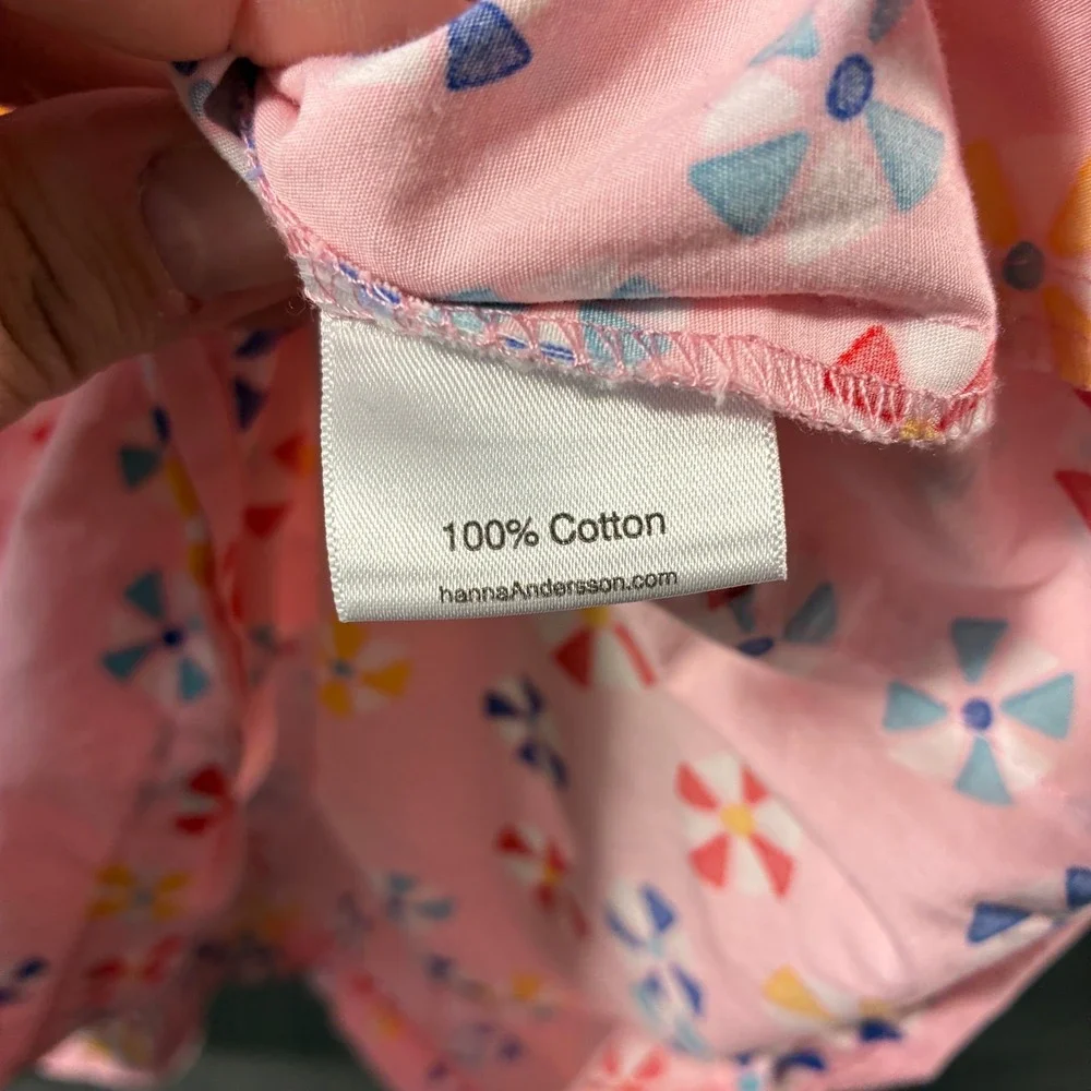 hanna andersson girls cotton dress 140 10 pink umbrella novelty pockets Pinwheel